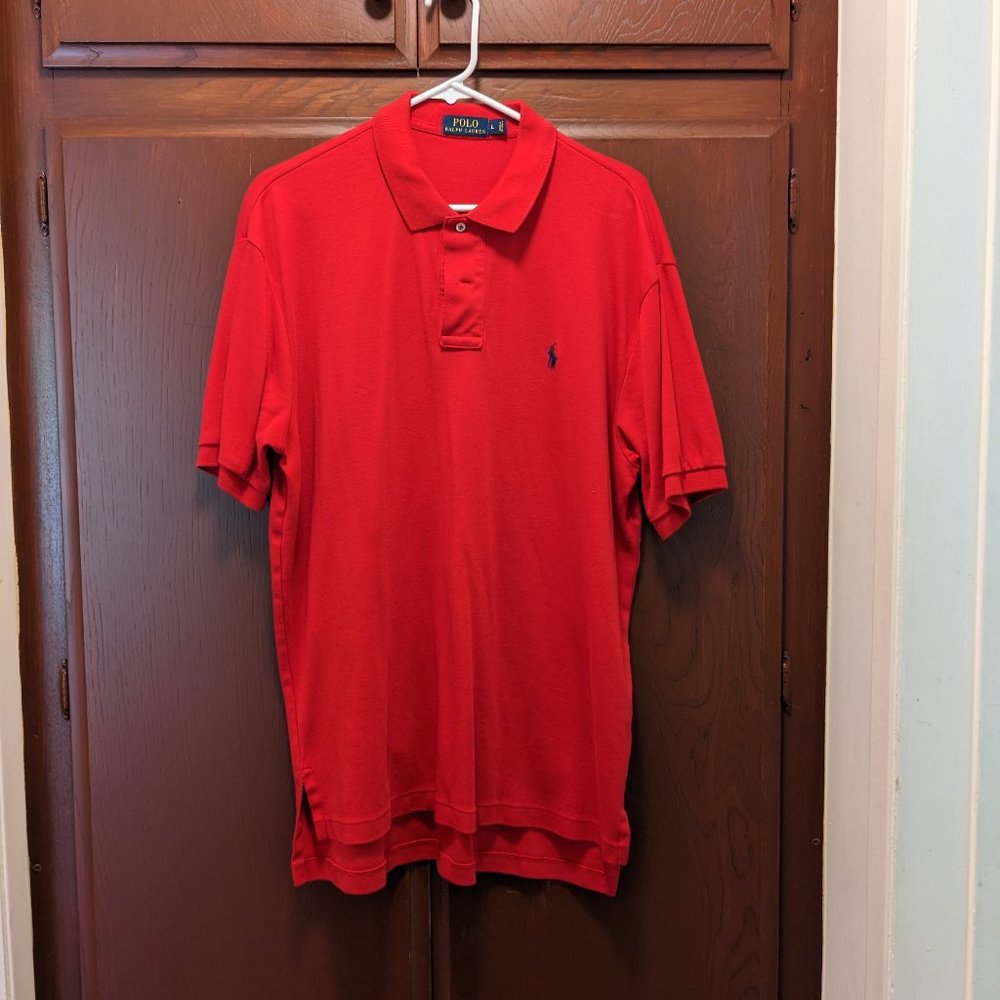 Mens vintage Red Polo